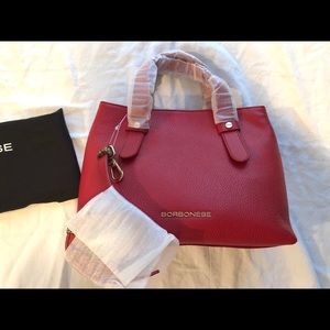 Red Borbonese Shopping Bag